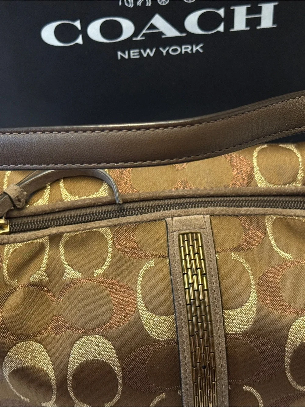 Coach Rare Mini Demi Top handle Satchel Beaded Y2K